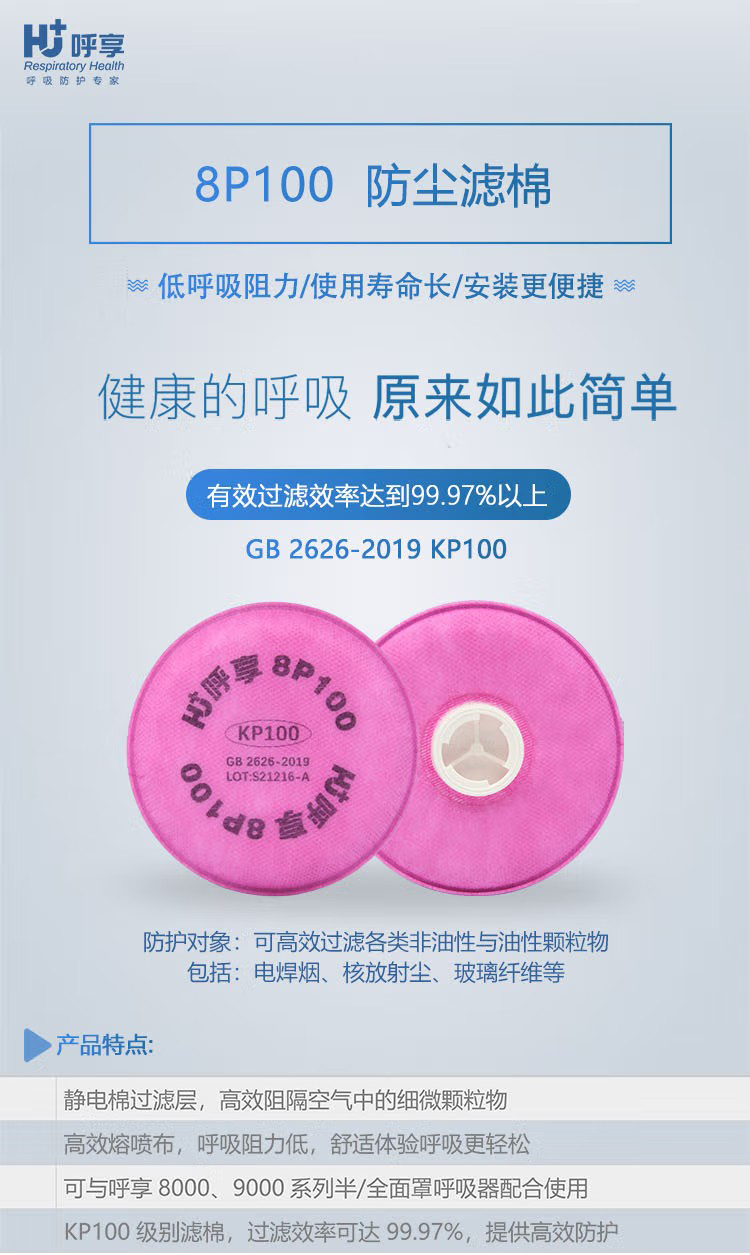 呼享8P100 KP100防塵濾棉1