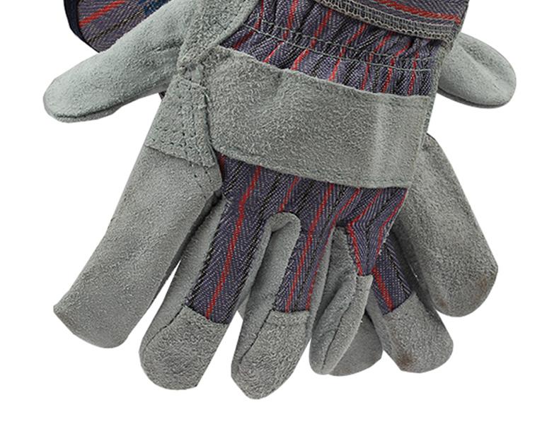 友盟AP-1510耐磨抗穿插牛二層皮勞保手套圖片11