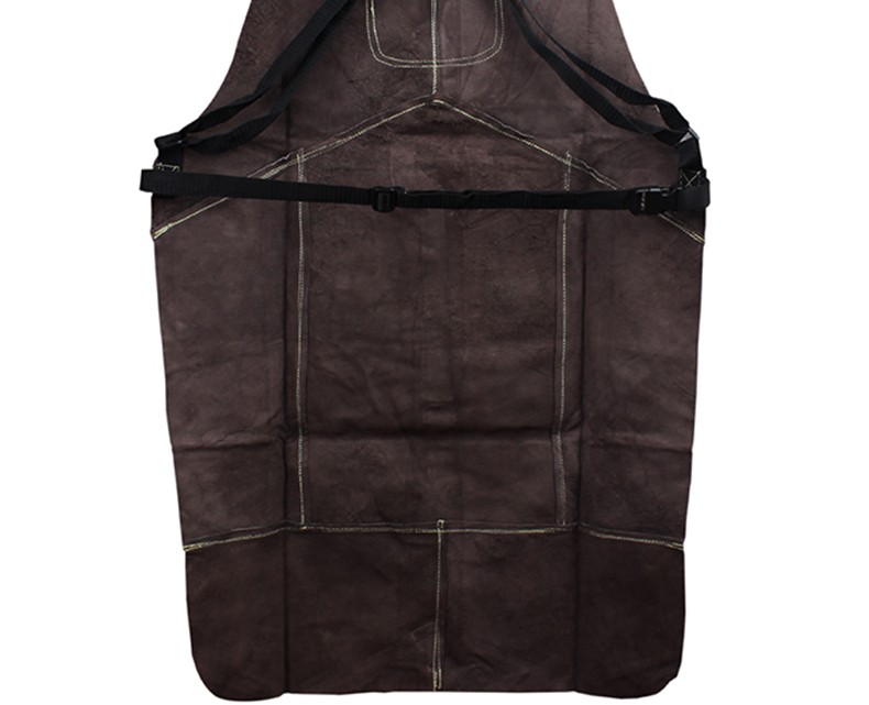 友盟AP-6100炭啡色全皮護(hù)胸焊工服圖片7