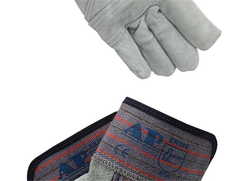 友盟AP-1510耐磨抗穿插牛二層皮勞保手套圖片10