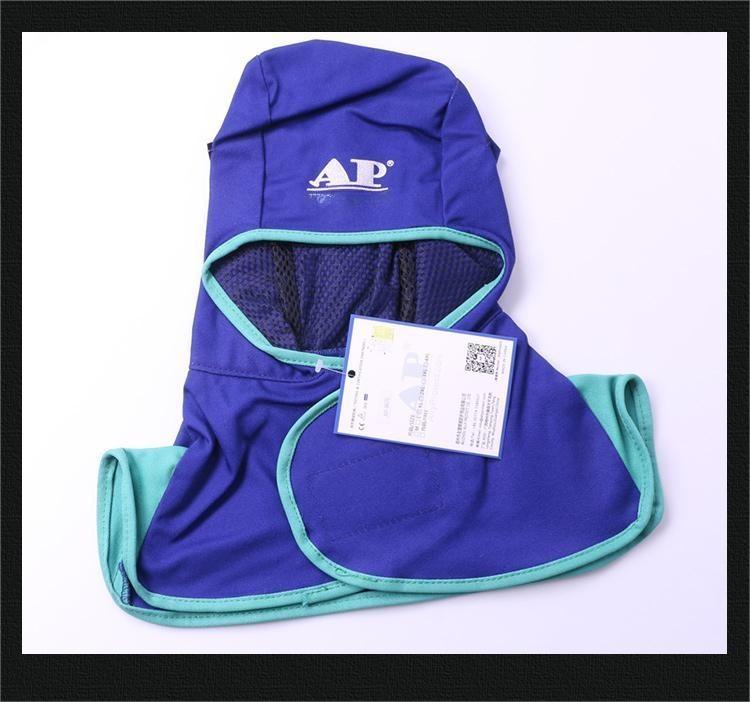 友盟AP-6670藍(lán)色阻燃布全護(hù)式焊帽圖片7