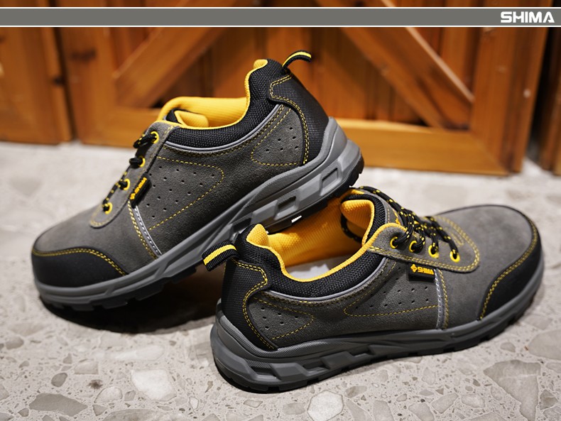 SHIMA?，擠16002-1防砸防滑耐磨絨面牛皮安全勞保鞋圖片11