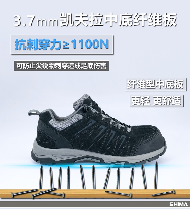 SHIMA?，擜6035防滑防靜電絕緣安全鞋圖片4