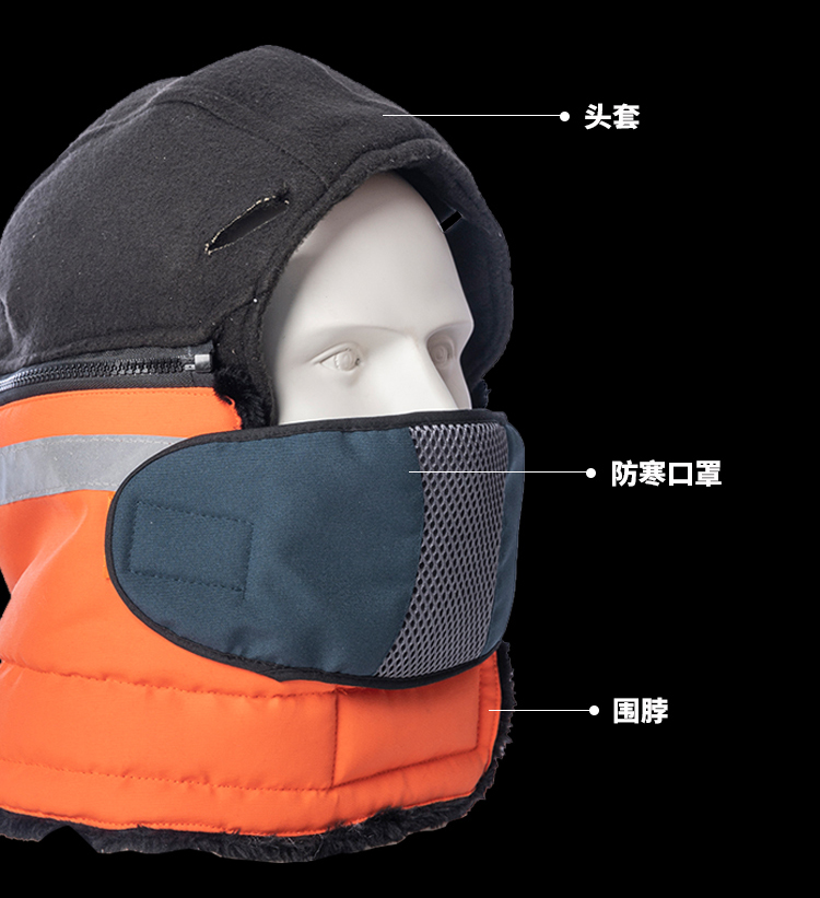 賽銳SR-FH9003可適配安全帽防寒頭套2