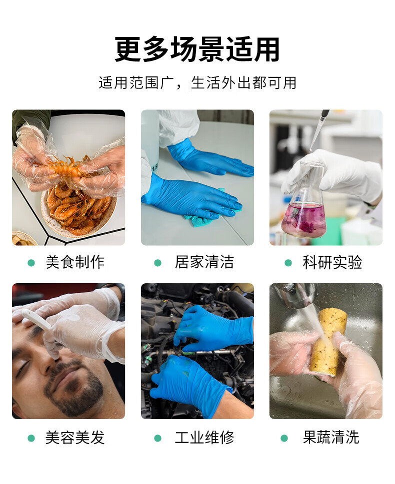 塞莫詩BV901防水防油污一次性PVC手套圖片13