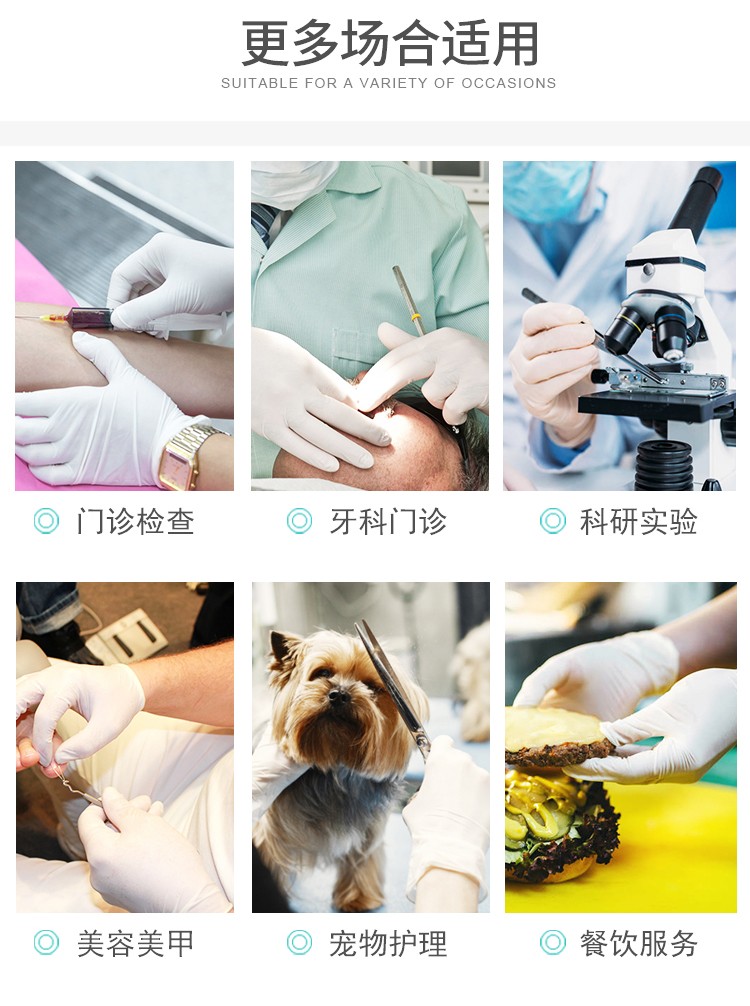 塞莫詩LM903MW一次性醫(yī)用橡膠檢查手套圖片12
