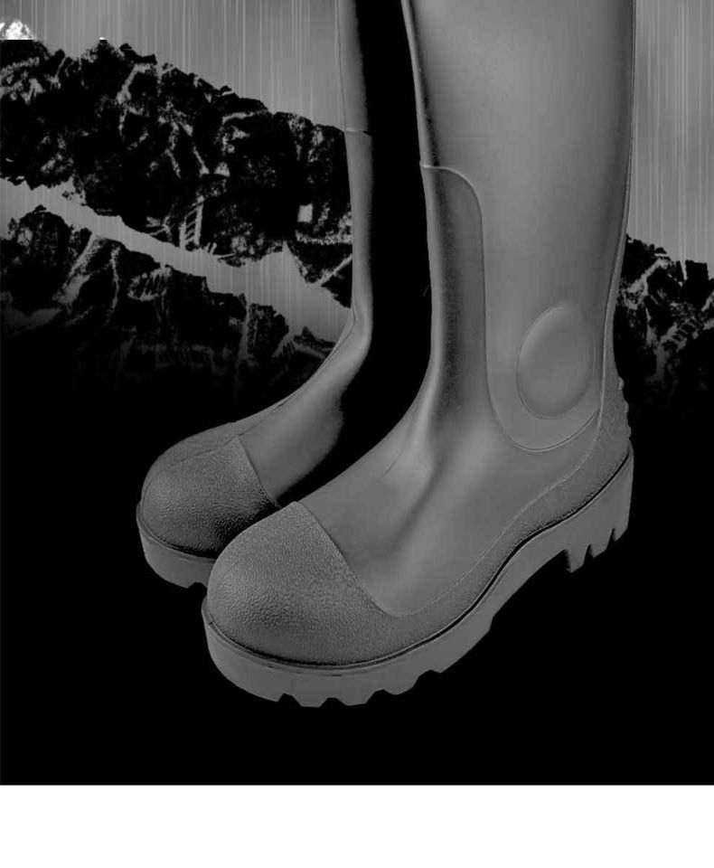 漢盾HD-SH3708 PVC防砸防刺穿安全雨靴2