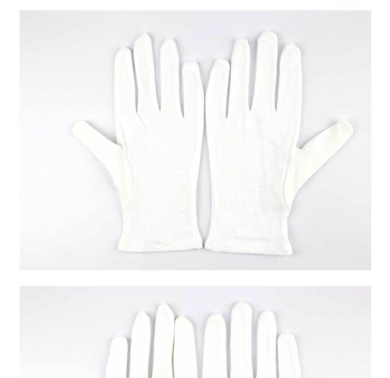 漢盾HD-GP5503滌棉白色禮儀勞保手套8