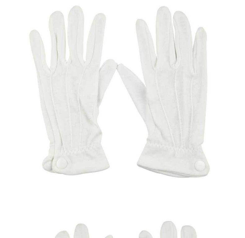 漢盾HD-GP5502滌綸背三筋帶扣禮儀勞保手套8