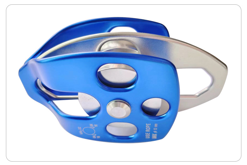 移動側(cè)板式雙滑輪救援溜索橫渡活動滑輪9