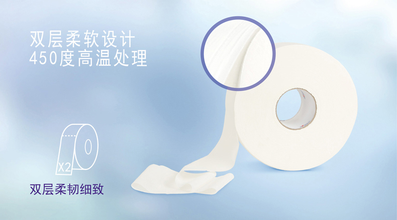 心相印ZB016無壓花無香型商務(wù)大盤紙5