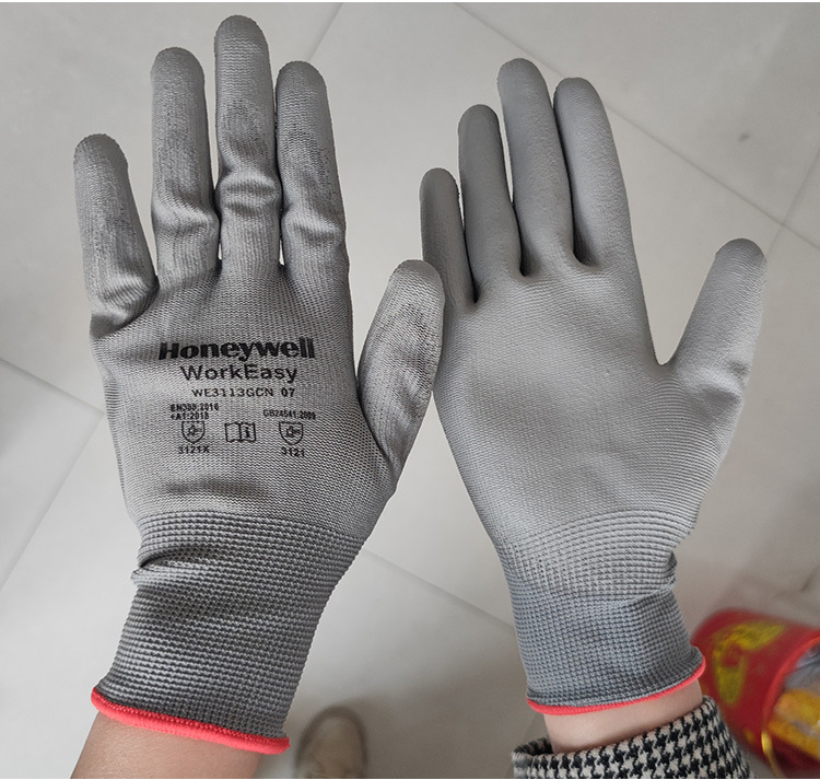 霍尼韋爾WE3113GCN聚氨酯PU涂層手套透氣耐磨勞保手套7