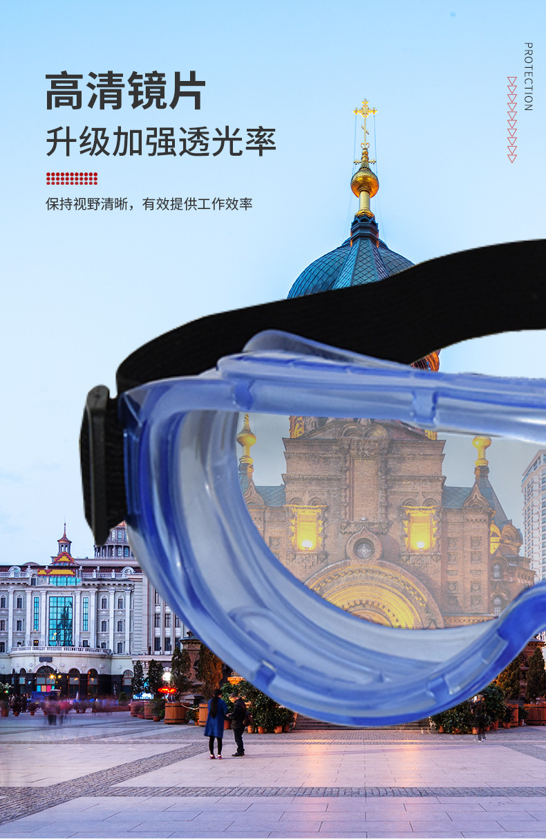 定和DH4023抗沖擊防霧安全護(hù)目鏡3