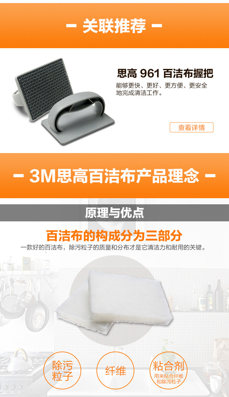 3M Scotch-Brite B2B 9030精細(xì)表面用無刮傷百潔布6