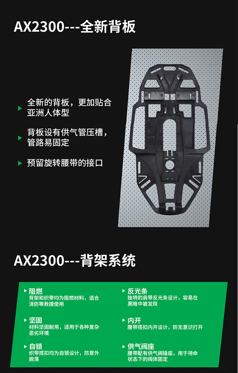 MSA梅思安10241810正壓式空氣呼吸器9L無(wú)表瓶閥AX2300 5