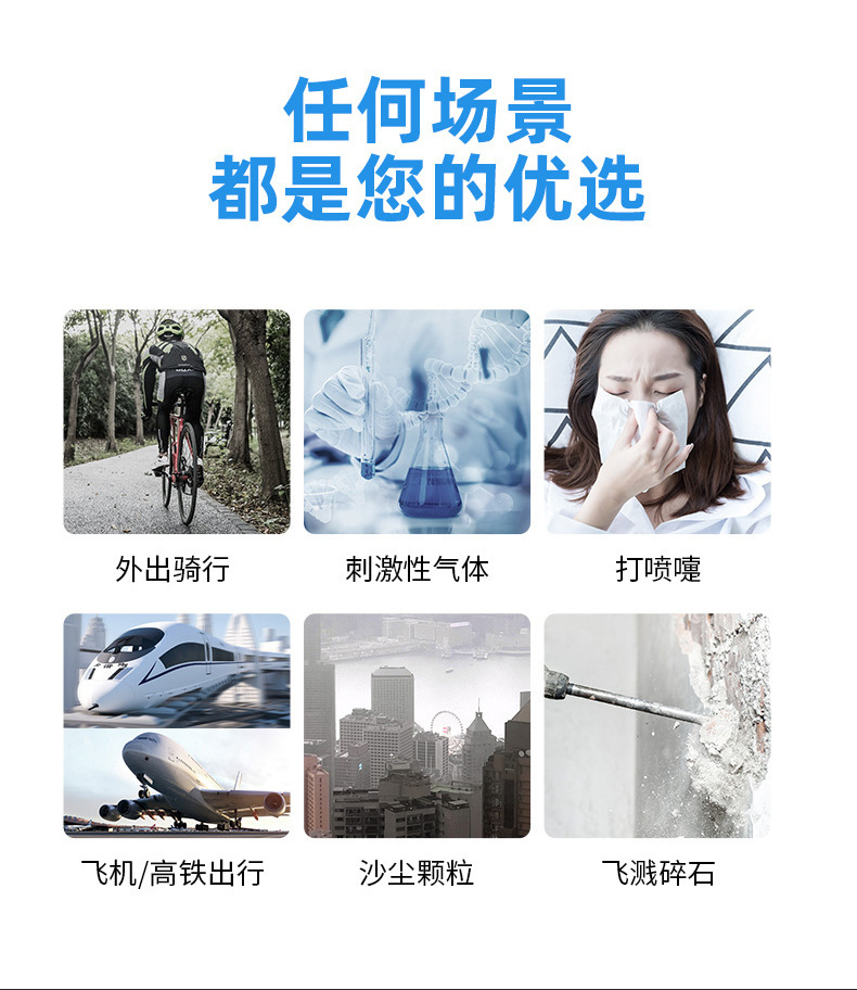 定和DH4010防霧防沖擊多功能防護(hù)眼鏡3