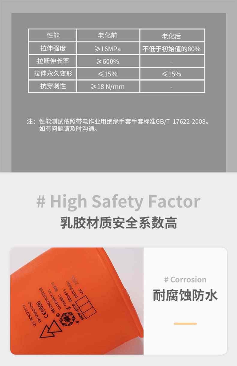 雪蓮1級7500V橙色天然乳膠絕緣工業(yè)手套4.jpg