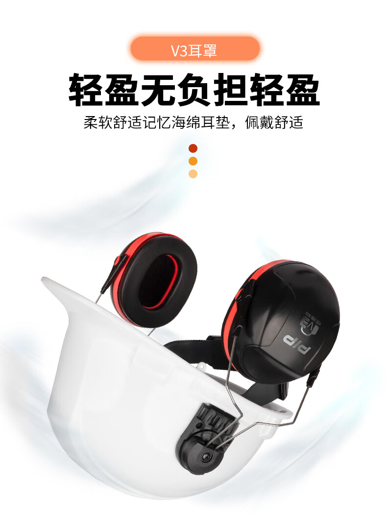 PIP 263-V3CM高強(qiáng)度塑膠頭盔插槽式防噪音耳罩4