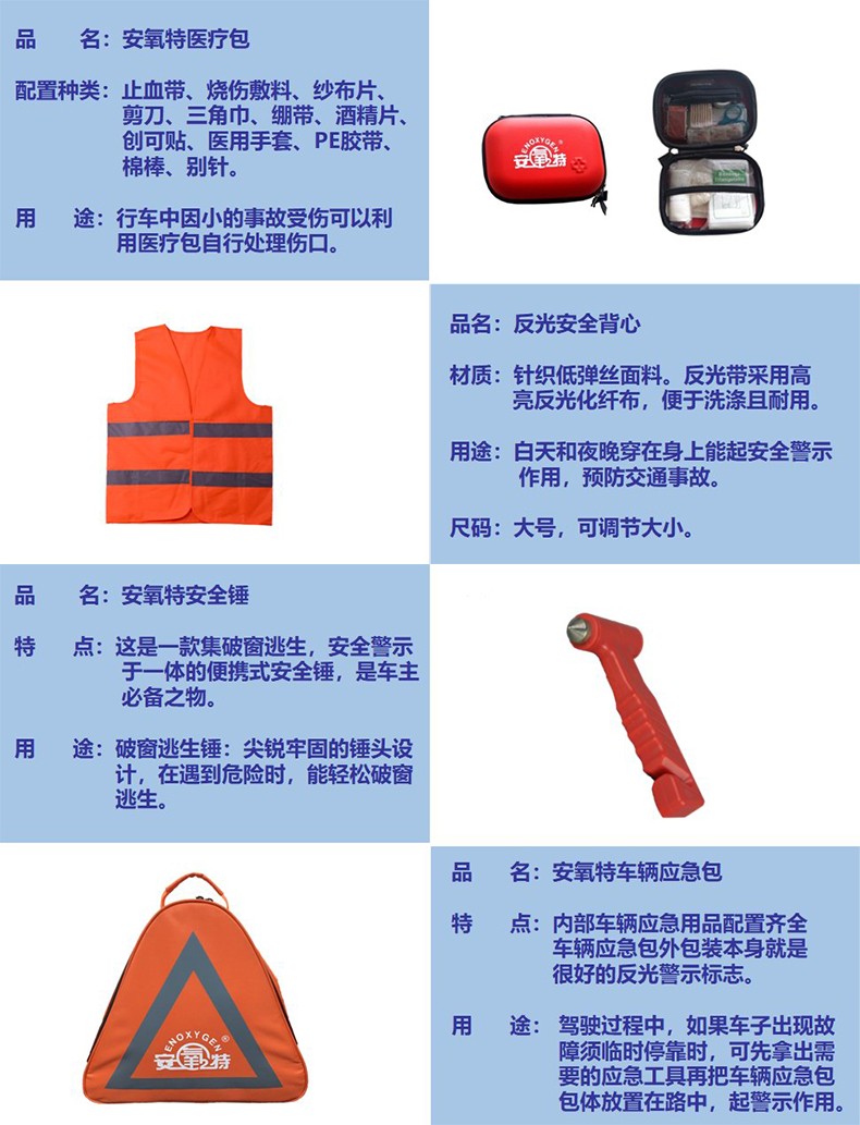 安氧特車輛應(yīng)急包3
