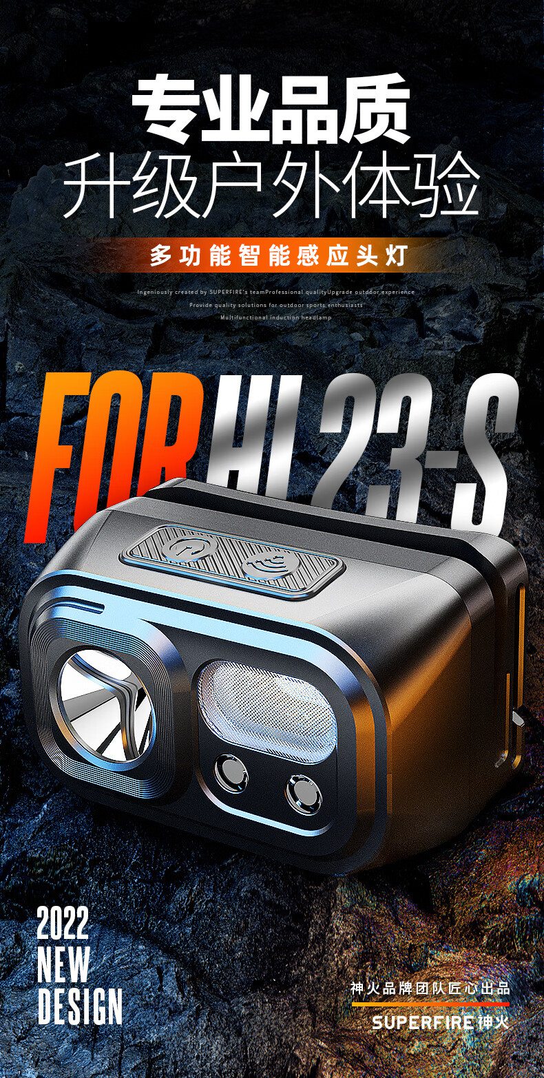 神火HL23-S長續(xù)航揮手感應多功能智能頭燈1.jpg