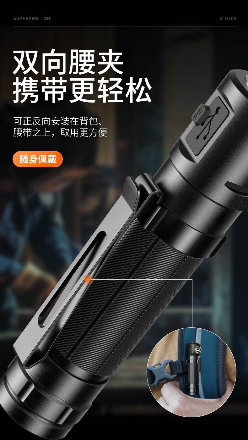 神火TH04強(qiáng)光高亮尾部強(qiáng)磁L型頭燈手電5.jpg