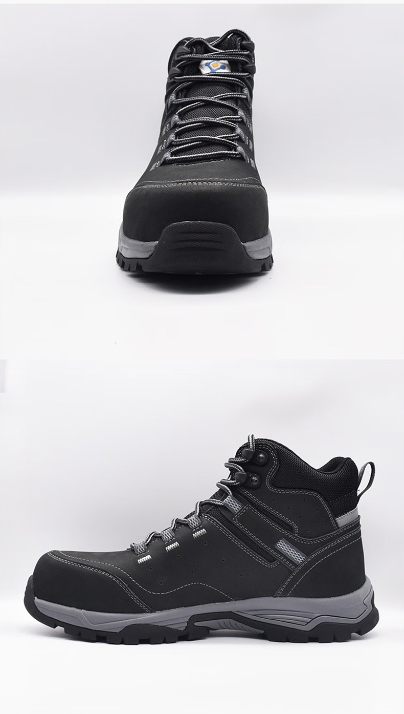 百集BJ9021黑色磨砂牛皮防寒防刺穿電絕緣安全鞋7