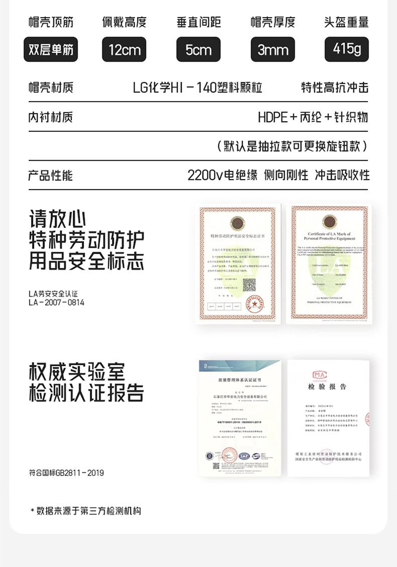 海華HH-A7型防砸防刺電絕緣工程ABS安全帽15