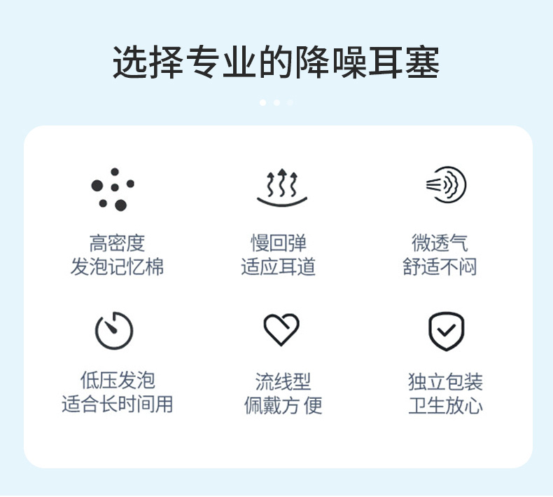 定和DH1010子彈型PU泡棉防噪音耳塞2