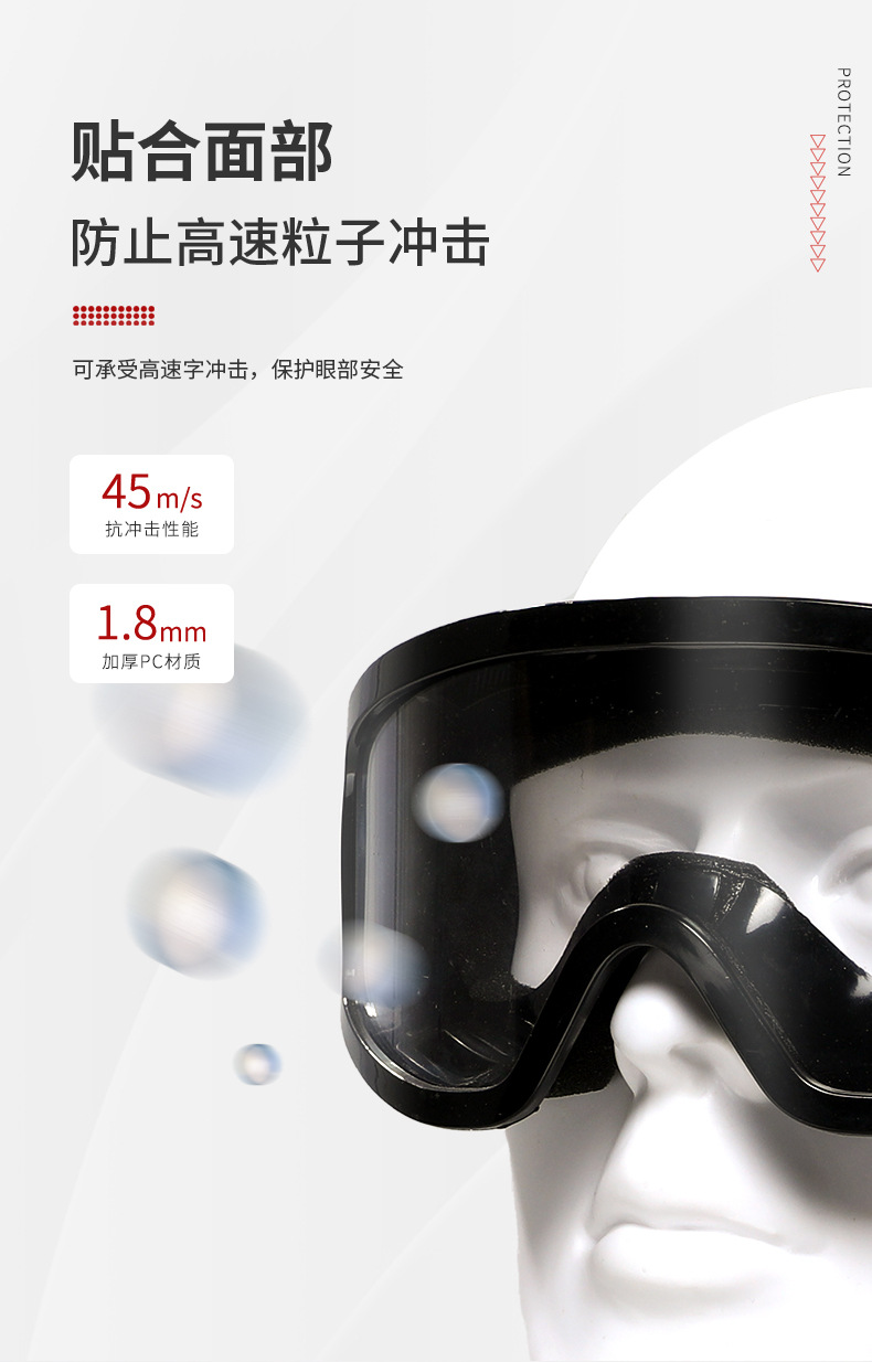 定和DH4014海綿墊圈高性能防沖擊護目鏡4