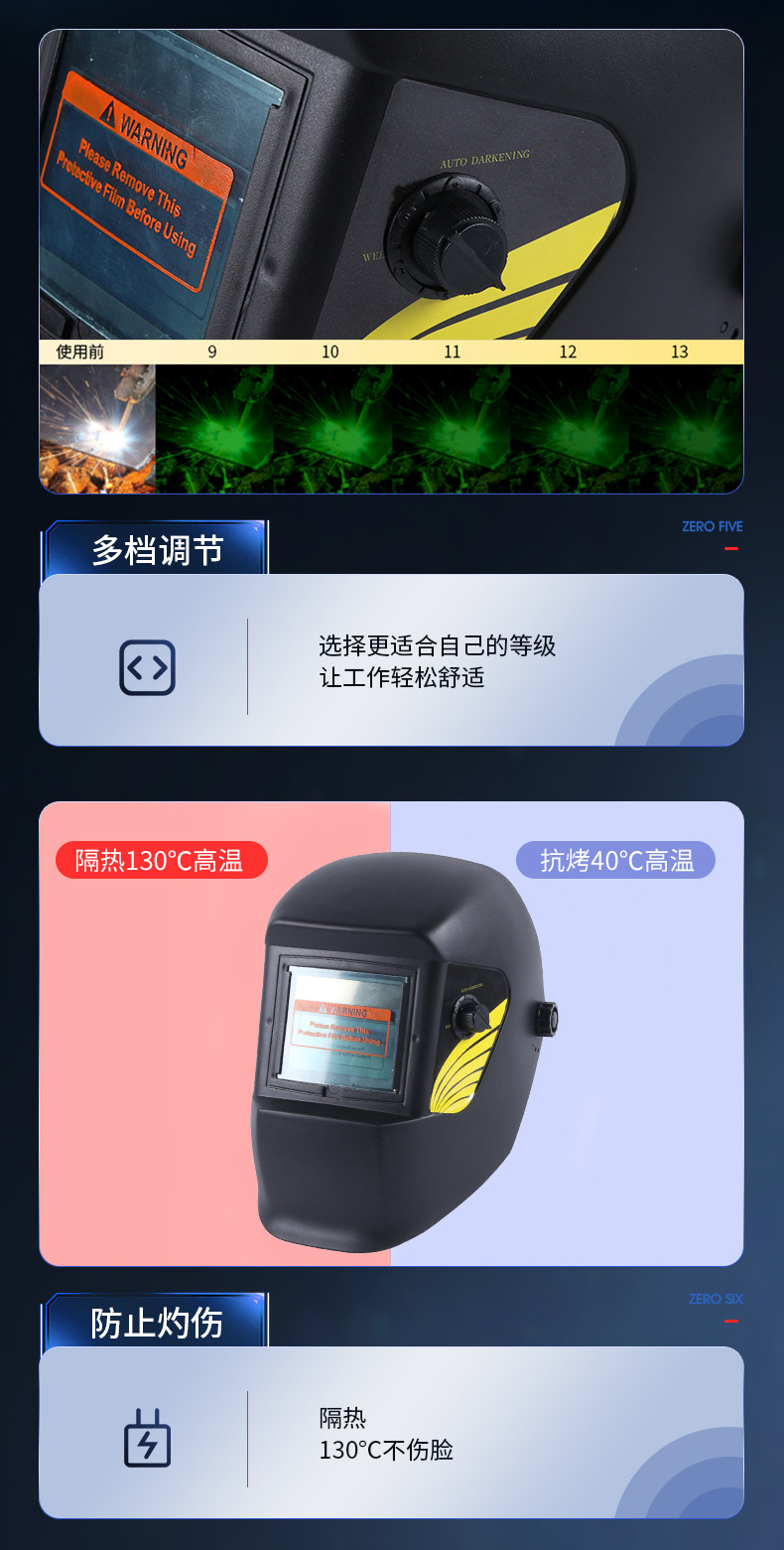 定和DH4040頭戴式自動變光電焊面罩6