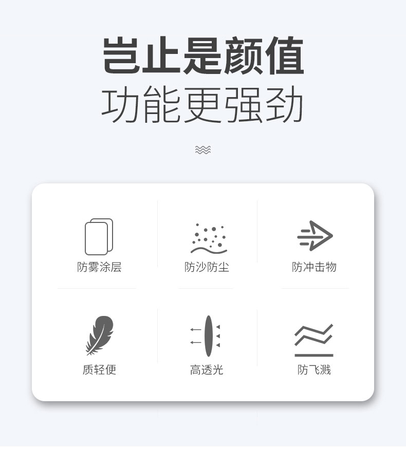 定和DH4059透明防飛濺防霧防護(hù)面屏3