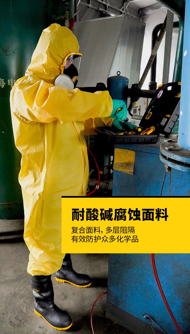 STANLEY史丹利ST3330限次使用輕型覆膜連體防化服3