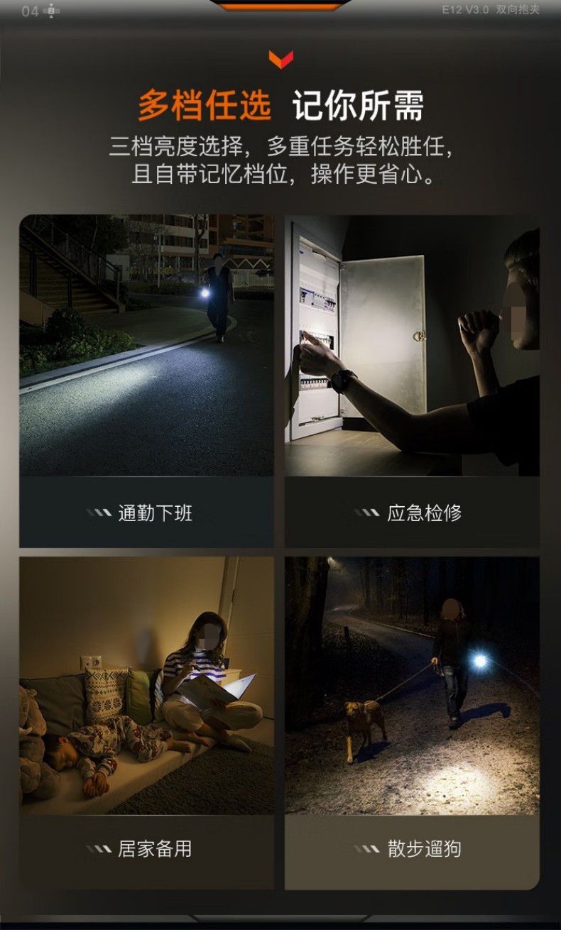 FENIX菲尼克斯E12 E系列便攜式EDC手電6.jpg