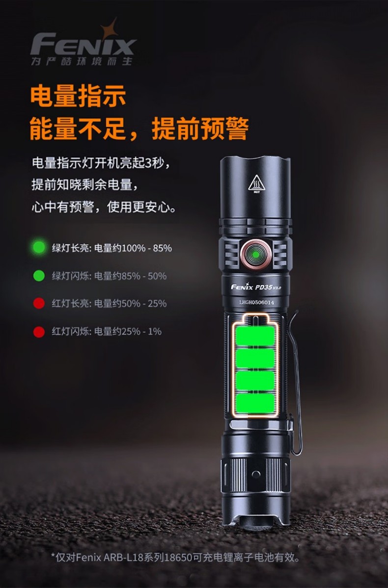 FENIX菲尼克斯PD35 PD系列新世代戰(zhàn)術小直筒手電10.jpg