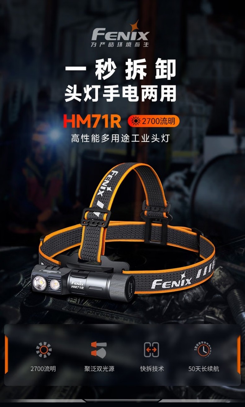 FENIX菲尼克斯HM71R HM系列高性能多用途工業(yè)頭燈1.jpg