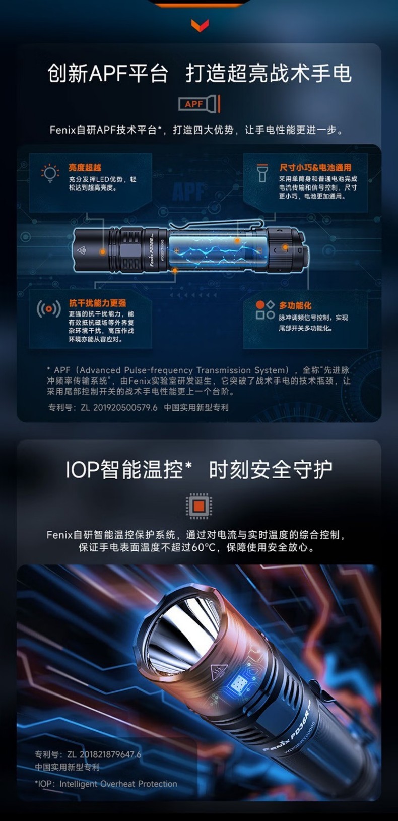 FENIX菲尼克斯PD36R Pro PD系列高性能充電戰(zhàn)術(shù)小直筒手電12.jpg