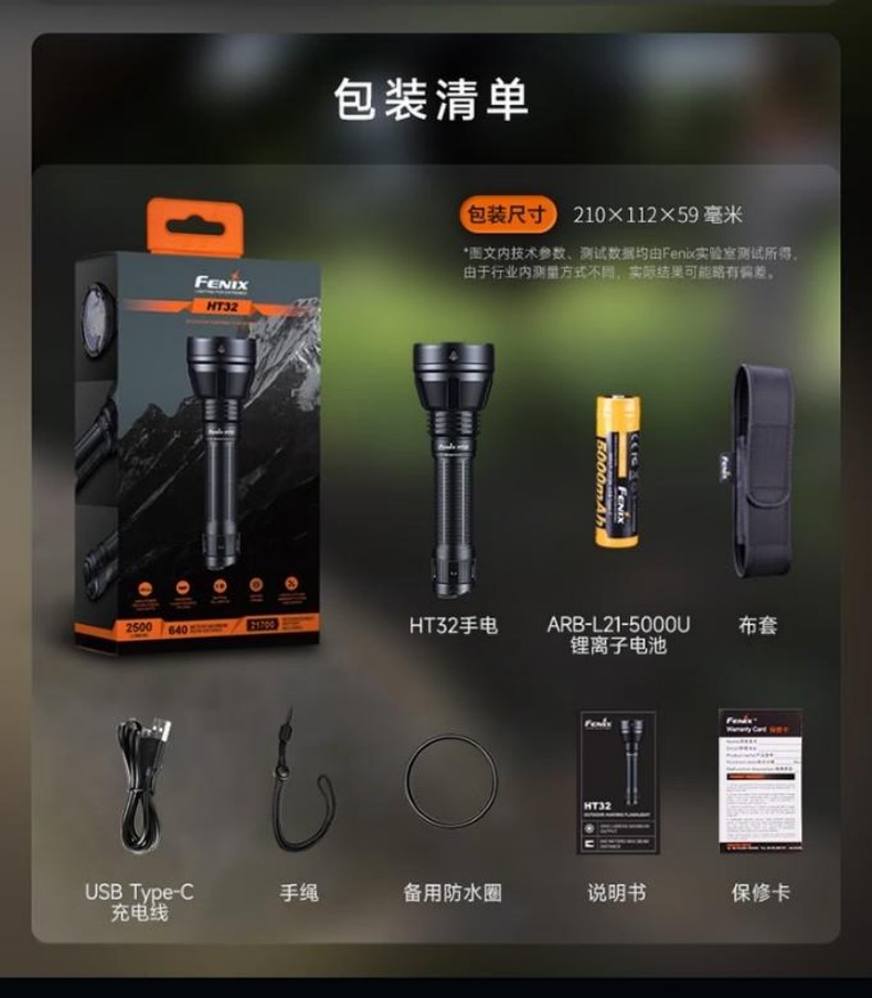 FENIX菲尼克斯HT32 HT系列多色光戶外手電13.jpg