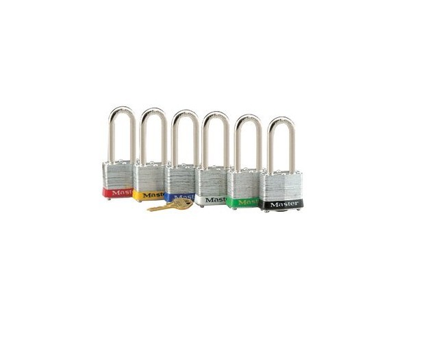 瑪斯特3MKMCNLHGRN安全掛鎖綠色膠圈鋼千層鎖