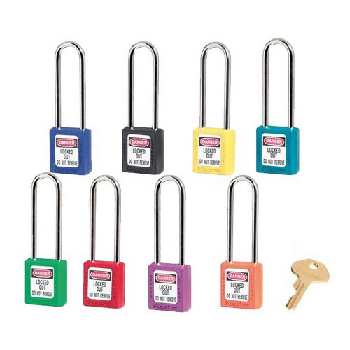 瑪斯特411MCNLTPRP紫色XENOY工程塑料安全掛鎖