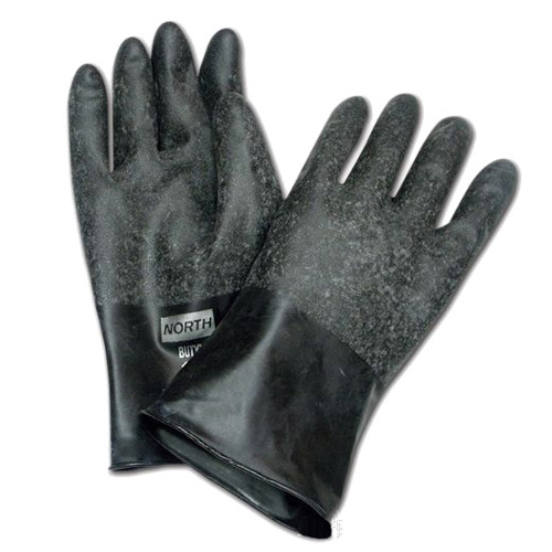 霍尼韋爾巴固B131R耐磨型丁基橡膠無襯防化手套