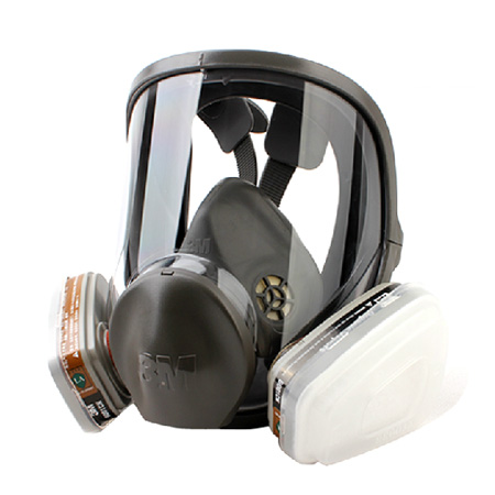 3M6800防毒面具配6001防塵毒噴漆防毒面具套裝