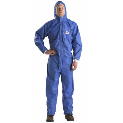 3M4532+藍色帶帽連體防護服