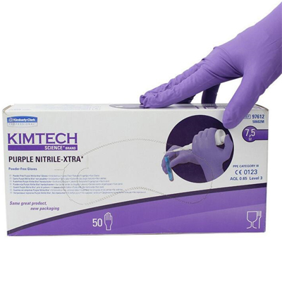 金佰利50602紫色丁腈手套加長款M(舊型號97612)