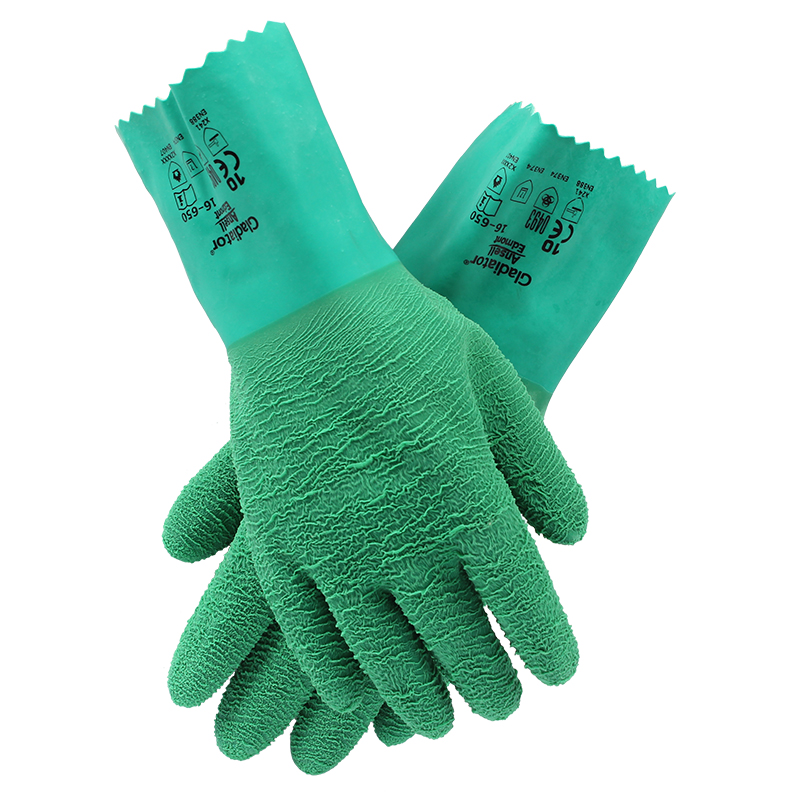 安思爾16-650丁腈防化耐高溫手套