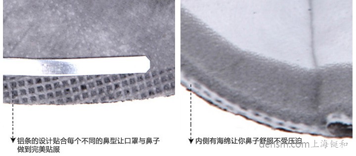 3M9042口罩鋁條設(shè)計(jì)，口罩內(nèi)側(cè)海綿設(shè)計(jì)