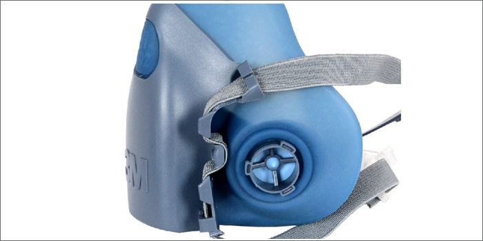 3m7502半面罩防毒面具側(cè)面