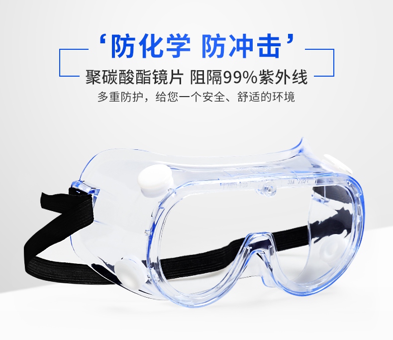 3M1621AF護(hù)目鏡防化學(xué)防沖擊