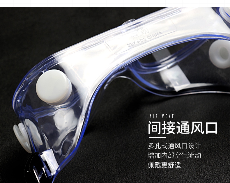 3M1621AF護(hù)目鏡間接通風(fēng)口設(shè)計(jì)