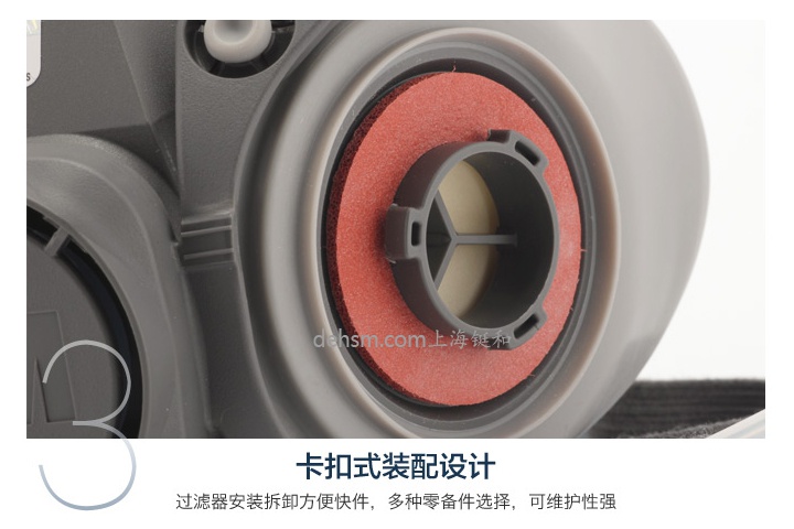3M6200+6001防有機(jī)氣體防毒面具卡扣式設(shè)計