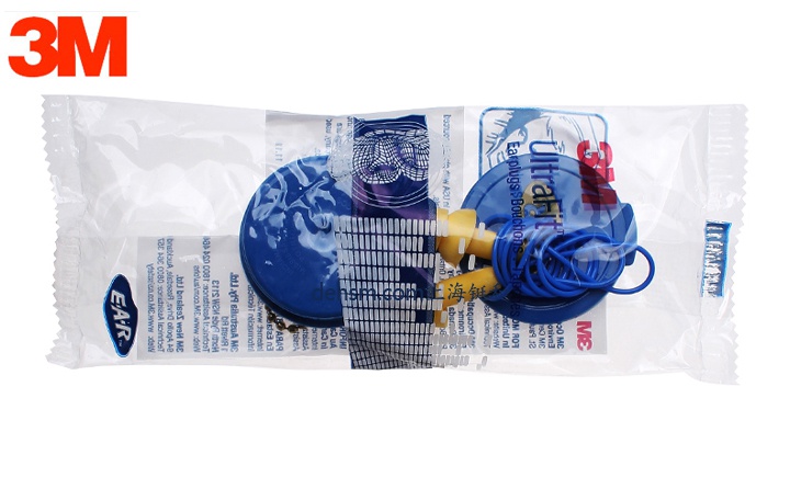 3M340-4002硅膠帶線(xiàn)防噪音耳塞獨(dú)立包裝袋圖